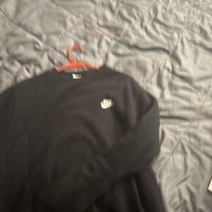 Nike Men's Classic Black Crewneck Sweater